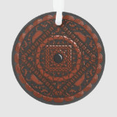 Leo Mandala Acrylic Ornament (achterkant)