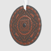 Leo Mandala Acrylic Ornament (voorkant)