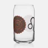 Leo Mandala Blikvorm Glas (Achterkant)