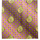 Leo & Metal Rooster Douchegordijn (Voorkant)