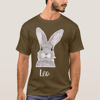 Leo Name Easter Bunny Custom Name Good Vrijdag T-shirt
