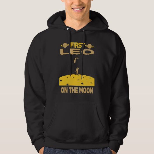 Leo On The Moon Hoodie (Voorkant)