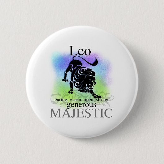 Leo over jou ronde button 5,7 cm (Voorkant)