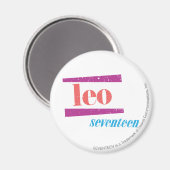 Leo Pink Magneet (Voorkant / Achterkant)