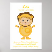 Leo - Poster Horoscope pour fille (Devant)