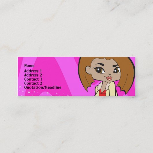 Leo-profielkaart Mini Visitekaartje (Voorkant)