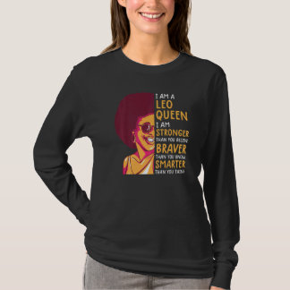 Leo Queen  For Women Astrology Zodiac  Girls Leo T-shirt