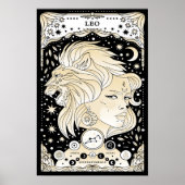Leo Radiant et Regal - Astrologie Poster d'Art (Devant)