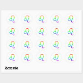 Leo Rainbow Ronde Sticker (Vel)