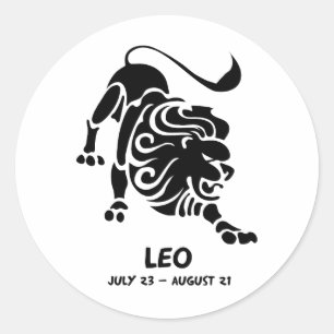Leo Ronde Sticker