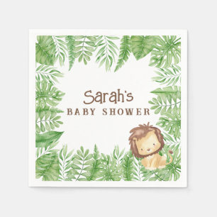 Leo Safari Baby shower servetten