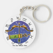 Leo Sagittarius Acrylic Keychain (Achterkant)