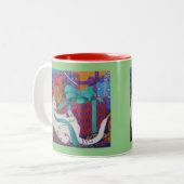 Leo Shreds de Feestdagen mok (Voorkant links)