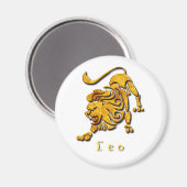 Leo Sign Magnet Magneet (Voorkant / Achterkant)