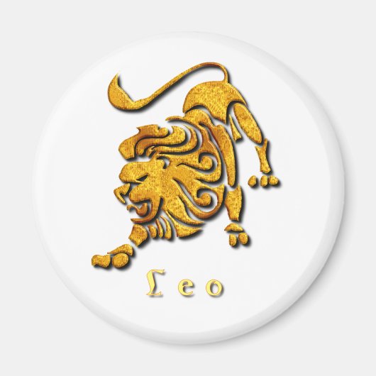 Leo Sign Magnet Magneet (Voorkant)