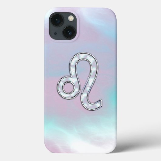 Leo Sign on Pastels Nacre Moeder van Parelstijl Case-Mate iPhone Case (Achterkant)