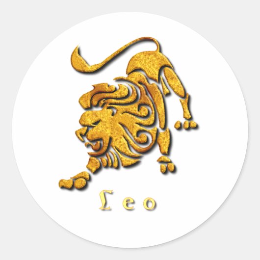Leo Sign Sticker (Voorkant)