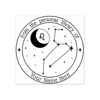 Leo Specialized Zodiac Book Stamp Rubberstempel