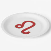 LEO Sterrenbeeld Juli Augustus Astrologie Verjaard Papieren Bordje (Gekanteld)