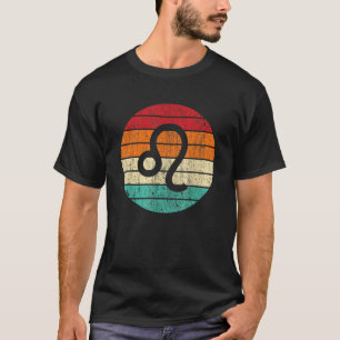 Leo sterrenbeeld Zon Cirkel Distressed Zodiac T-shirt