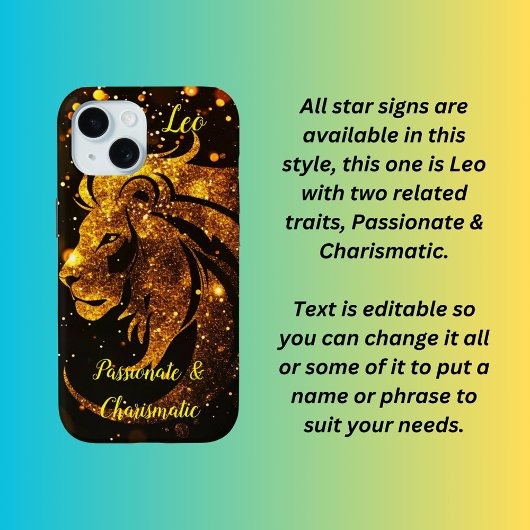Leo-sterteken Case-Mate iPhone Case