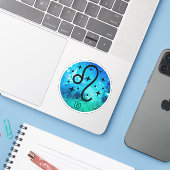 Leo Sticker (Ordinateur portable avec iPhone)