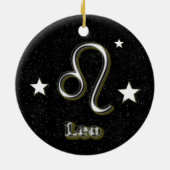 Leo-symbool Keramisch Ornament (Achterkant)