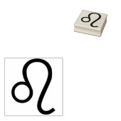 leo symbool - kunststempel 	rubberstempel (Gestempeld)