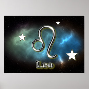 Leo-symbool Poster