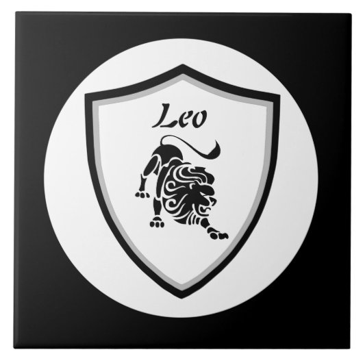 Leo-symbool Tegeltje (Voorkant)