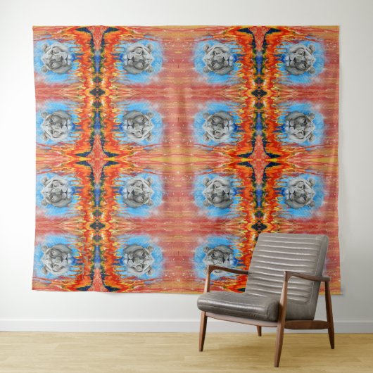 Leo - Tapisserie d'art - Extra Large (En situation (horizontale))
