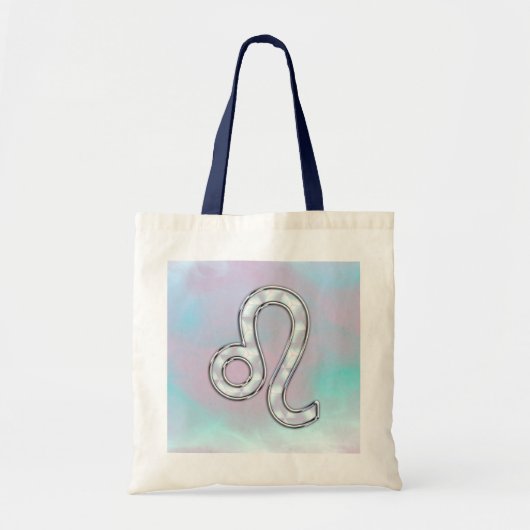 Leo-teken op Pastels Nacre Parelmoer Stijl Tote Bag (Voorkant)