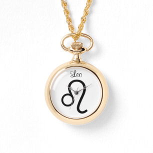 Leo-teken van de Zodiac. Dames kijken. Horloge