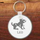 Leo-teken van het Zodiac-ontwerp Sleutelhanger (Achterkant)