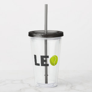 Leo Tennis Acryl Drinkbeker