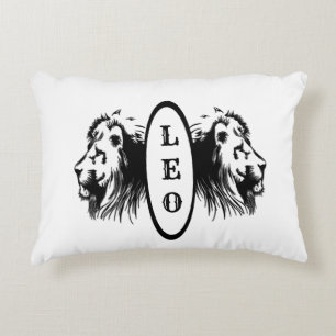 Leo the Lion Bookended Zodiac Accent Kussen