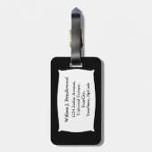 Leo the Lion-Personalize Bagagelabel (Achterkant verticaal)