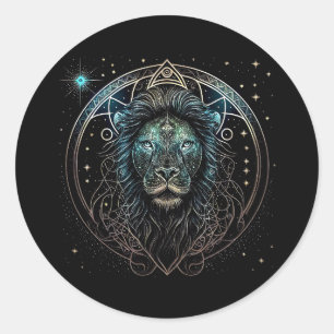 Leo the Lion Ronde Sticker