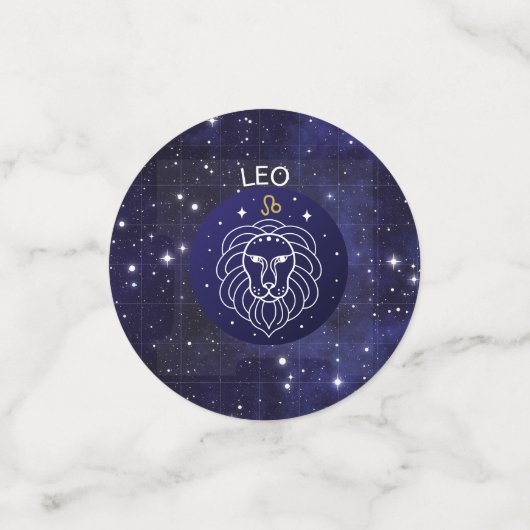 Leo the Lion Zodiac Design Table Confetti (Kleine voorkant)