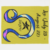 Leo Throw Blanket Fleece Deken (Voorkant (Horizontaal))