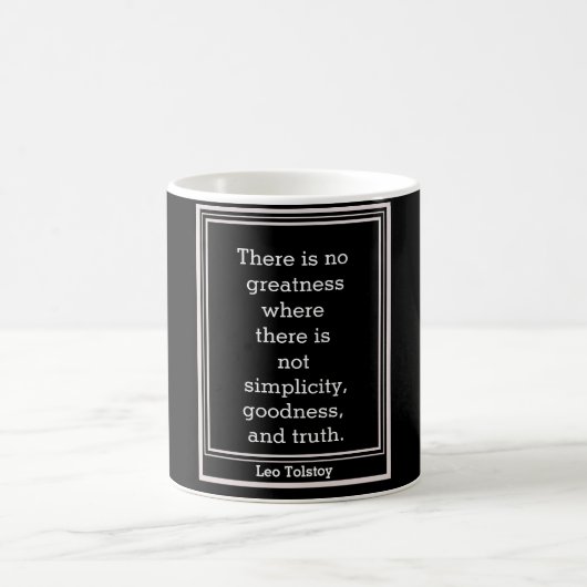 "Leo Tolstoï quote = mug (Centre)