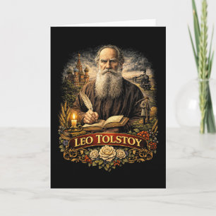 Leo Tolstoj Feestdagen Kaart