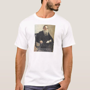 Leo Tolstoy "Oorlog is onrechtvaardig" citaat van  T-shirt