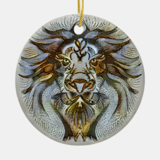 Leo Venice Keramisch Ornament (Voorkant)