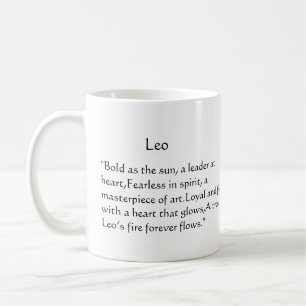 Leo verjaardagscadeau idee dierenriem shirt koffiemok