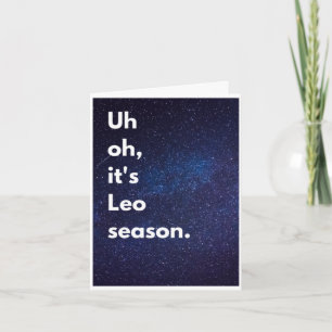 Leo-verjaardagskaart Kaart