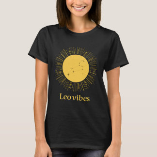 Leo Vibes Funny Astrology T-shirt