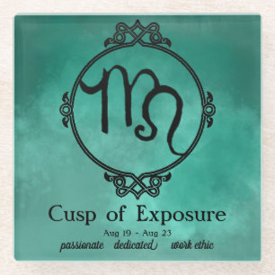 Leo-Virgo Cusp Glazen Onderzetter