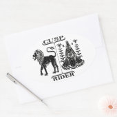 Leo/Virgo Ovale Sticker (Envelop)