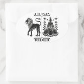 Leo/Virgo Ovale Sticker (Tas)